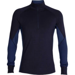 Icebreaker Mens 260 Zone LS Half Zip -Matériel De Ski Boutique icebreaker men 260 zone ls half zip 104361078 1