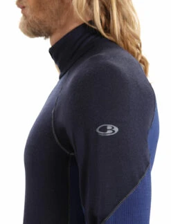 Icebreaker Mens 260 Zone LS Half Zip -Matériel De Ski Boutique icebreaker mens 260 zone ls half zip 80502