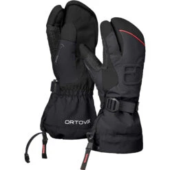 Ortovox Merino Freeride 3 Finger Glove W -Matériel De Ski Boutique ortovox 56621 90201 merino freeride 3 finger glove w black raven b 01
