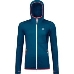 Ortovox Fleece Hoody Women -Matériel De Ski Boutique ortovox 86976 55901 fleece hoody w petrol blue b 01