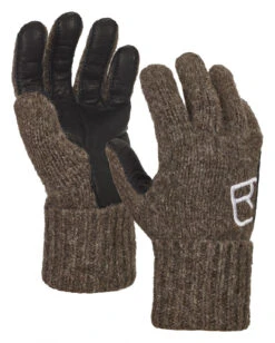 Ortovox Swisswool Classic Leather Glove -Matériel De Ski Boutique ortovox swisswool classic leather glove black sheep