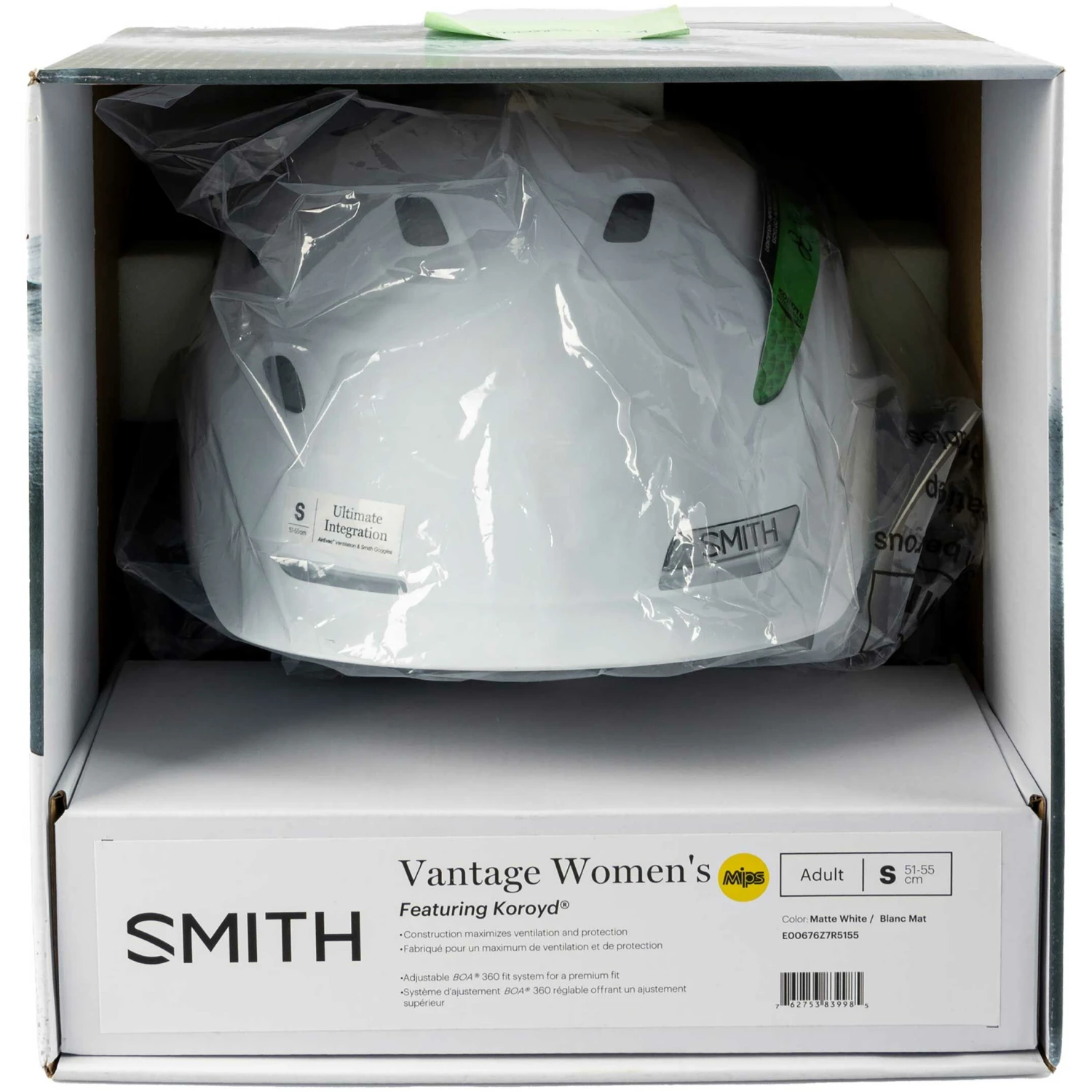 Smith Vantage W Mips Matte White S (Showmodel) 8 Smith Vantage W Mips Matte White S (Showmodel) – Image 6