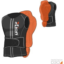 Xion Sleeveless Vest Freeride Mens -Matériel De Ski Boutique xion sleevelessvest black2